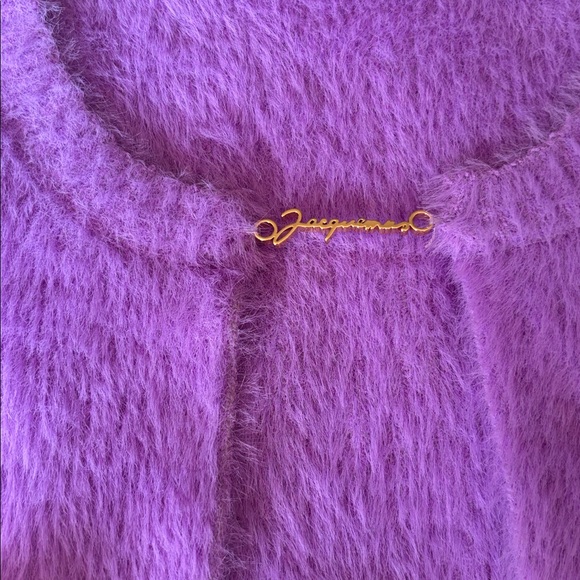 Jacquemus Vibrant Purple Knit Cardigan - Picture 4 of 4